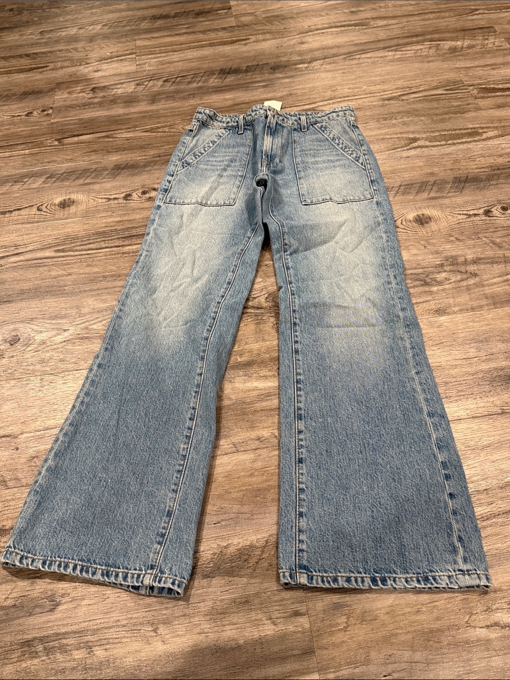 NSF NWT High Rise Utility Jeans Size 29 Wide Leg Denim NEW WITH TAGS - Picture 2 of 9